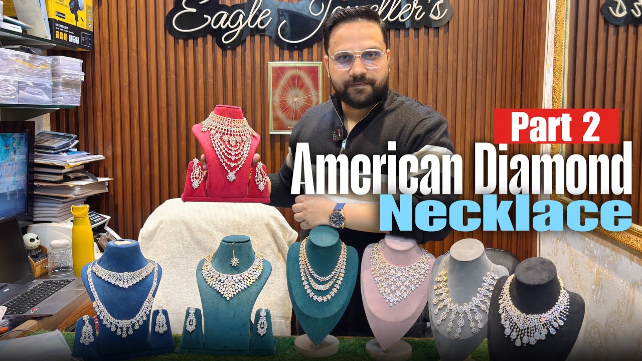 Part-2 American Diamond Necklace Set | Premium Quality @Eagle.Jewellers 