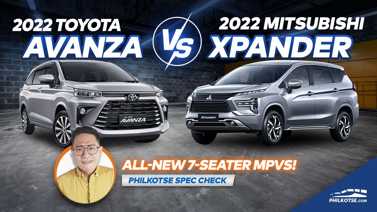 2022 Toyota Avanza vs Mitsubishi Xpander Global Comparison | Philkotse Spec Check