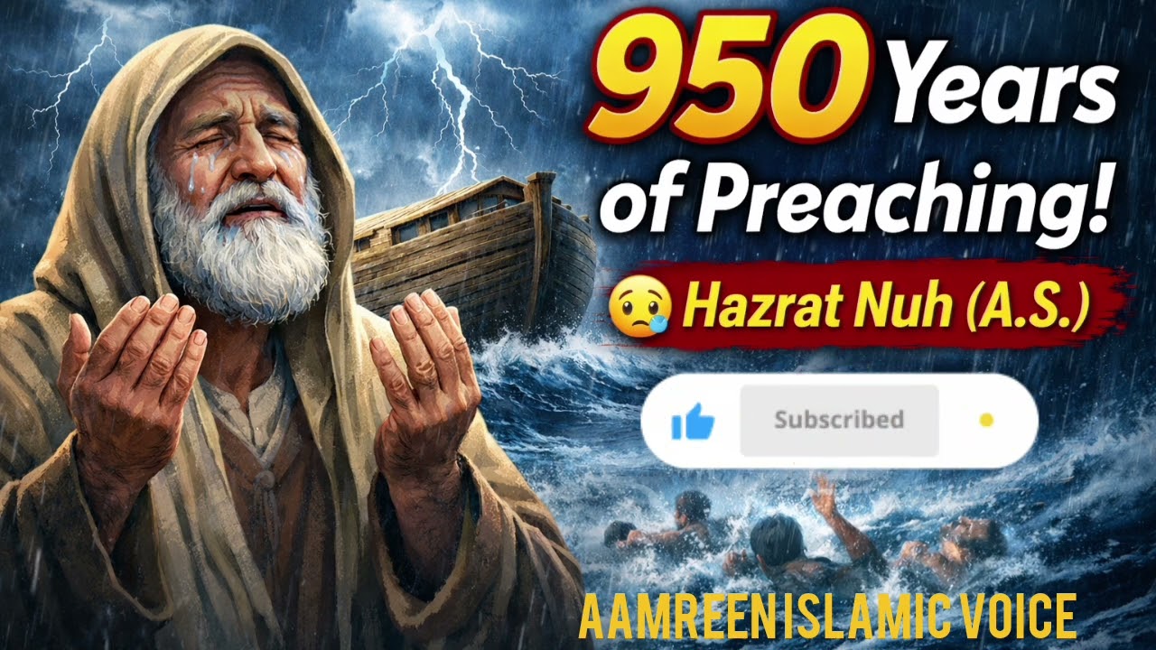 950 Years of Preaching | Hazrat Nuh (A.S.) Story | Islamic Bayan