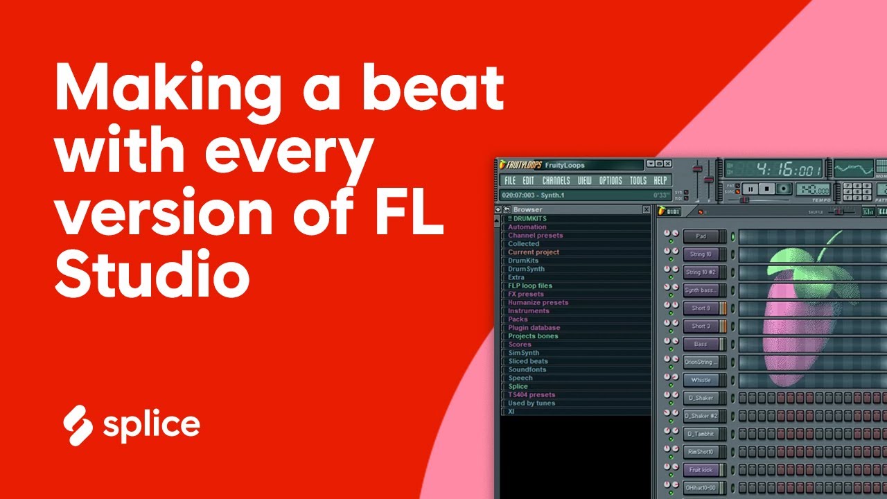Making a beat in every version of FL Studio (1-20)