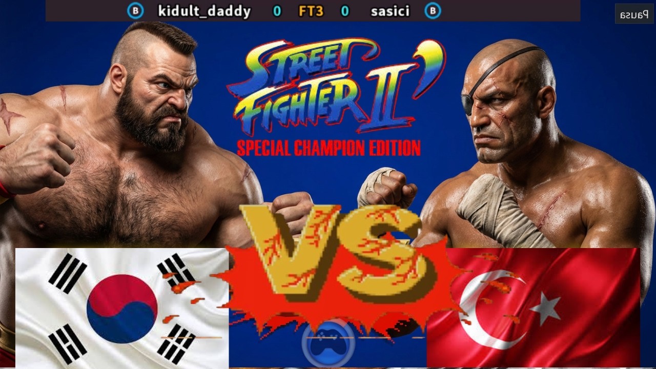 Street Fighter 2'CE kidult_daddy vs sasici FT3