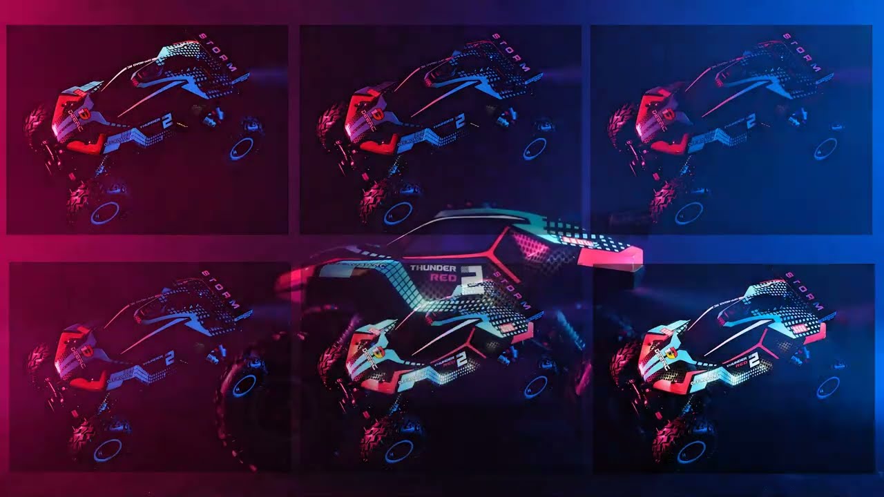 DEERC DE69 Light and spray 4WD RC car