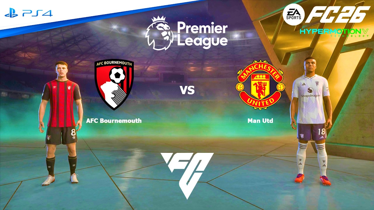 FC 26 PS4 - Bournemouth vs Manchester United | Premier League matches