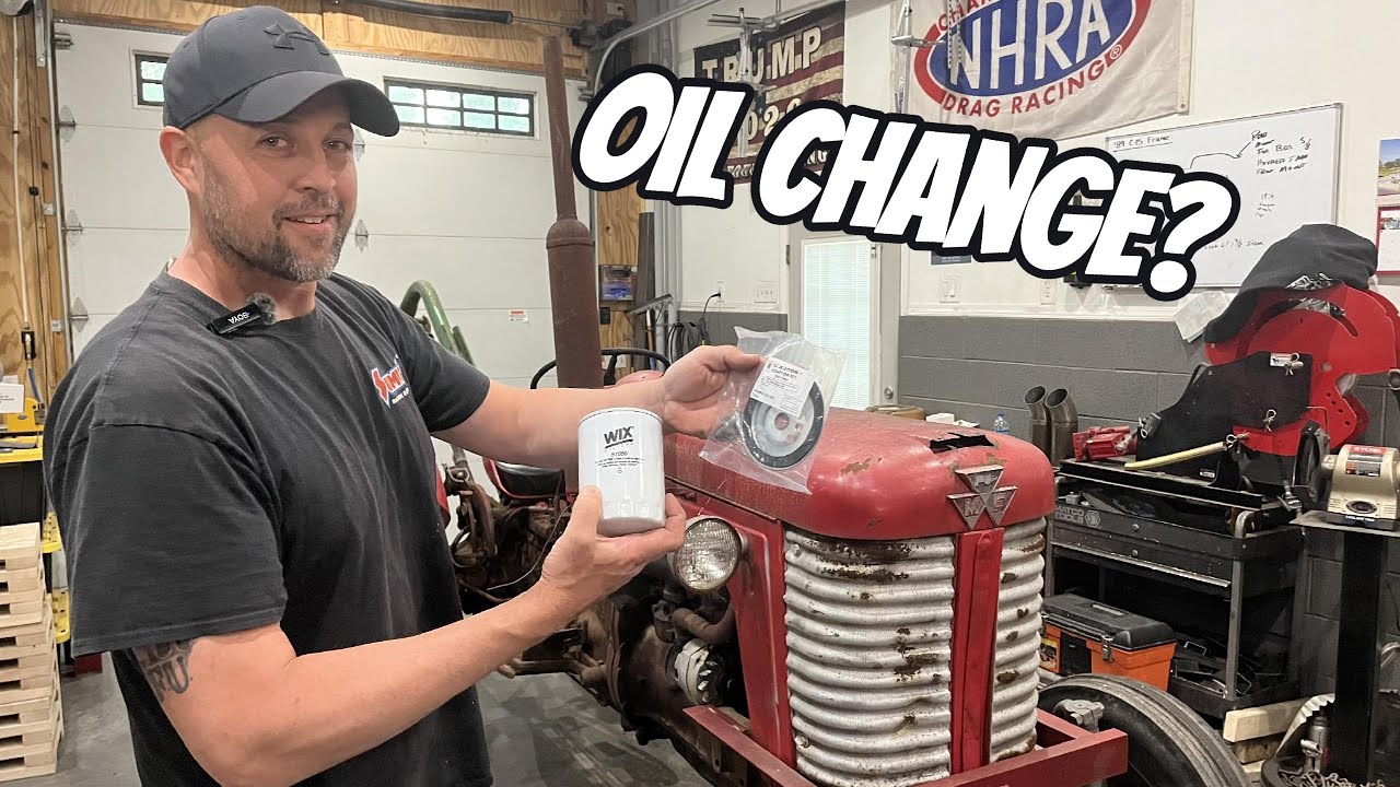 How we converted our 1961 model 65 Massey Ferguson (gas engine) oil filter to a spin on type.