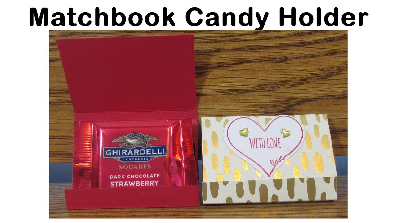 Ghirardelli Matchbook Candy Holder