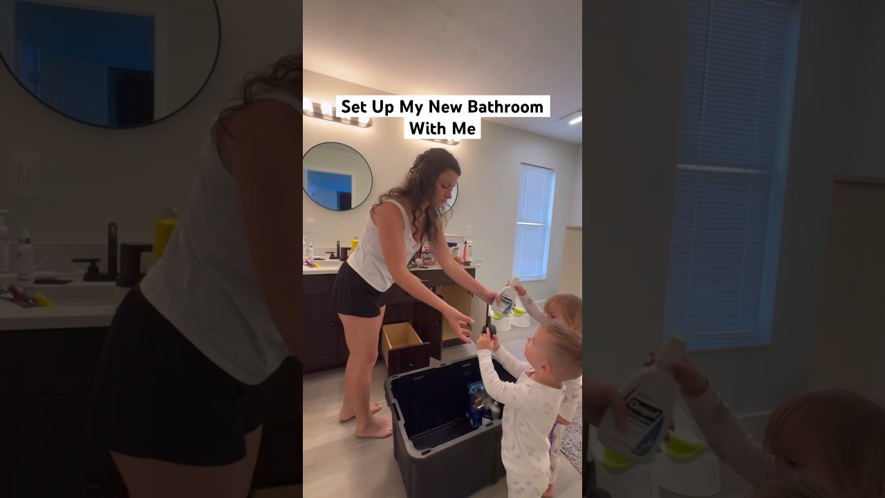 Setting Up My New Bathroom! part 2 #organizationideas #cleaningmotivation #bathroominspo #unpacking
