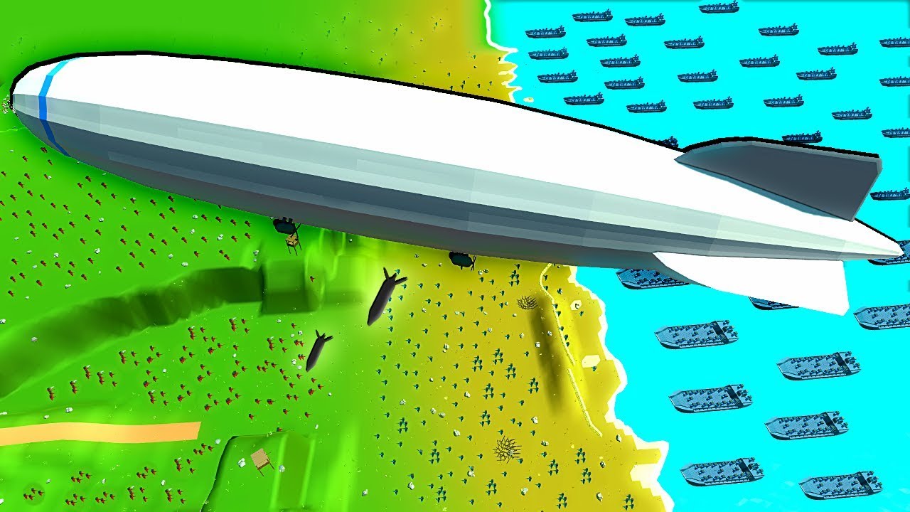 What if Zeppelin Bombers Were at D-Day? - Ancient Warfare 3 WW2 Battles