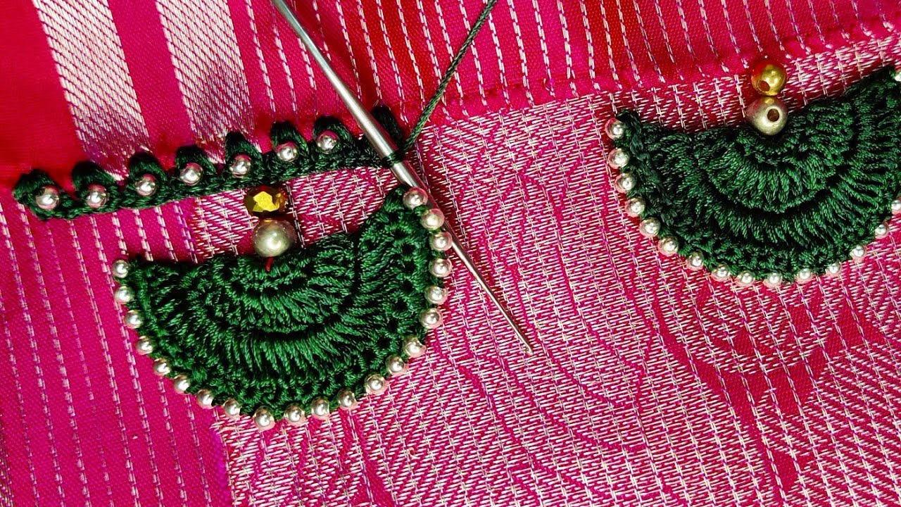 Bridal saree kuchu #kroshakuchu #sareekuchudesign #bridal kuchu // Nandana Creations //
