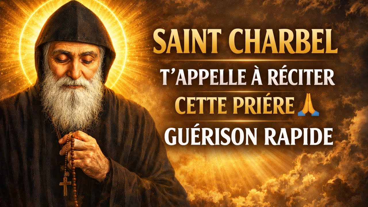 😭 PRIÈRE SAINT CHARBEL POUR SITUATION DÉSESPÉRÉE 🙏 DIEU VA AGIR