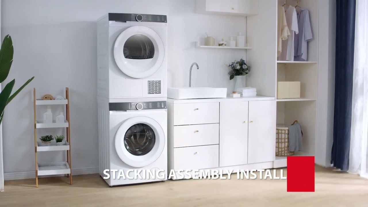Toshiba Washing Machine+Dryer Stacking Kit Assembly Installation Guide
