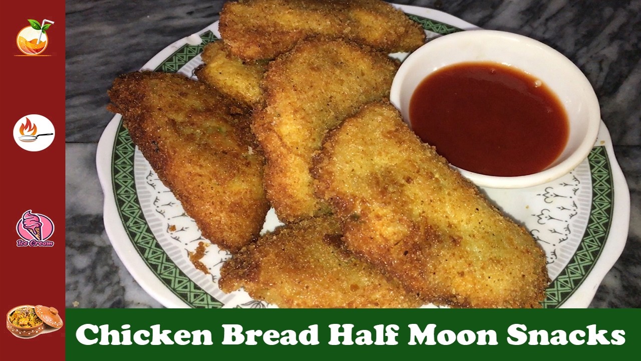 Better Than Bakery! 🌙 Crispy Chicken Bread Half Moons | Easy Iftar Snack