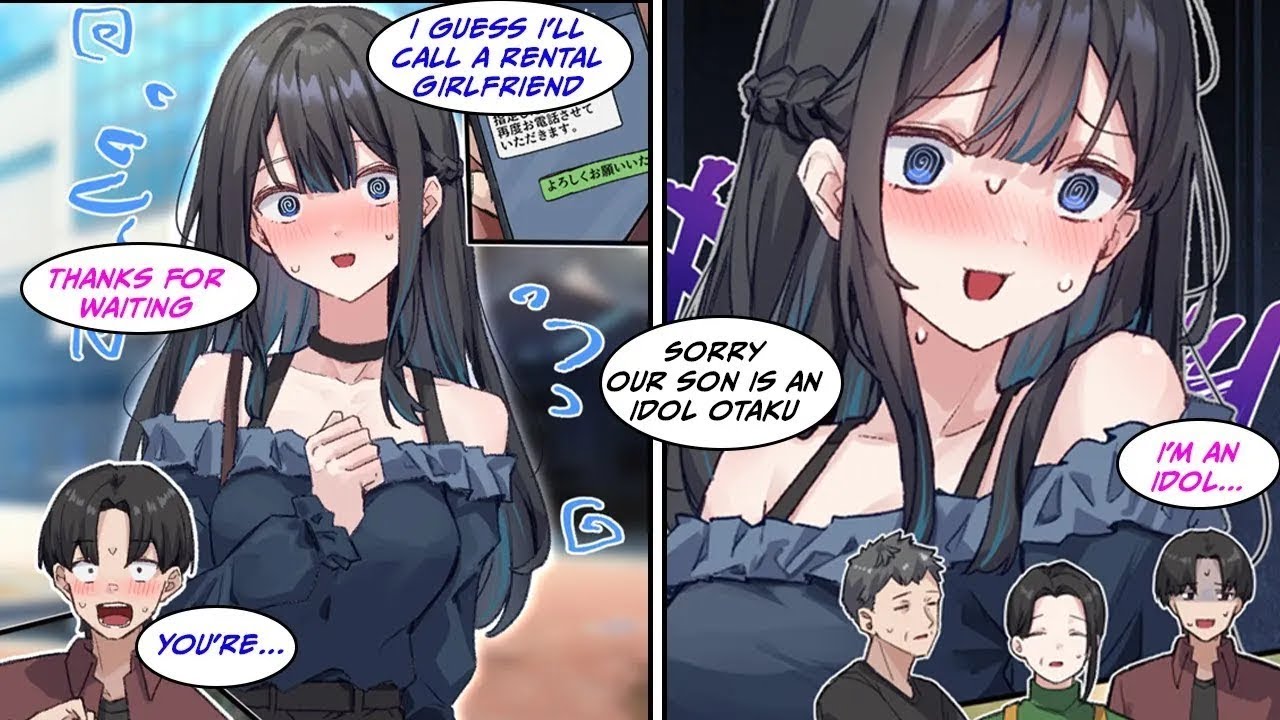 Manga Dub I hired a rental girlfriend to reassure my parents… and the one who showed up was…