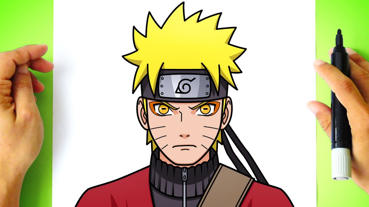 How to DRAW NARUTO Sage Mode - Naruto Uzumaki