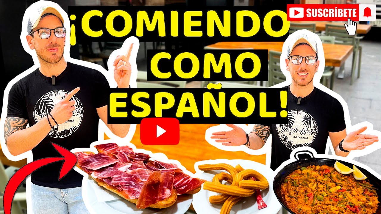 UN DÍA COMIENDO COMO ESPAÑOL ( Un cubano en Alicante,España ) Robertalba Vlogs