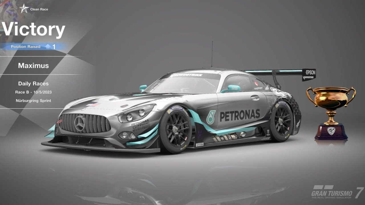 Gran Turismo 7 | Daily Race | Nürburgring Sprint | Mercedes-AMG PETRONAS GT3 '16 | Victory