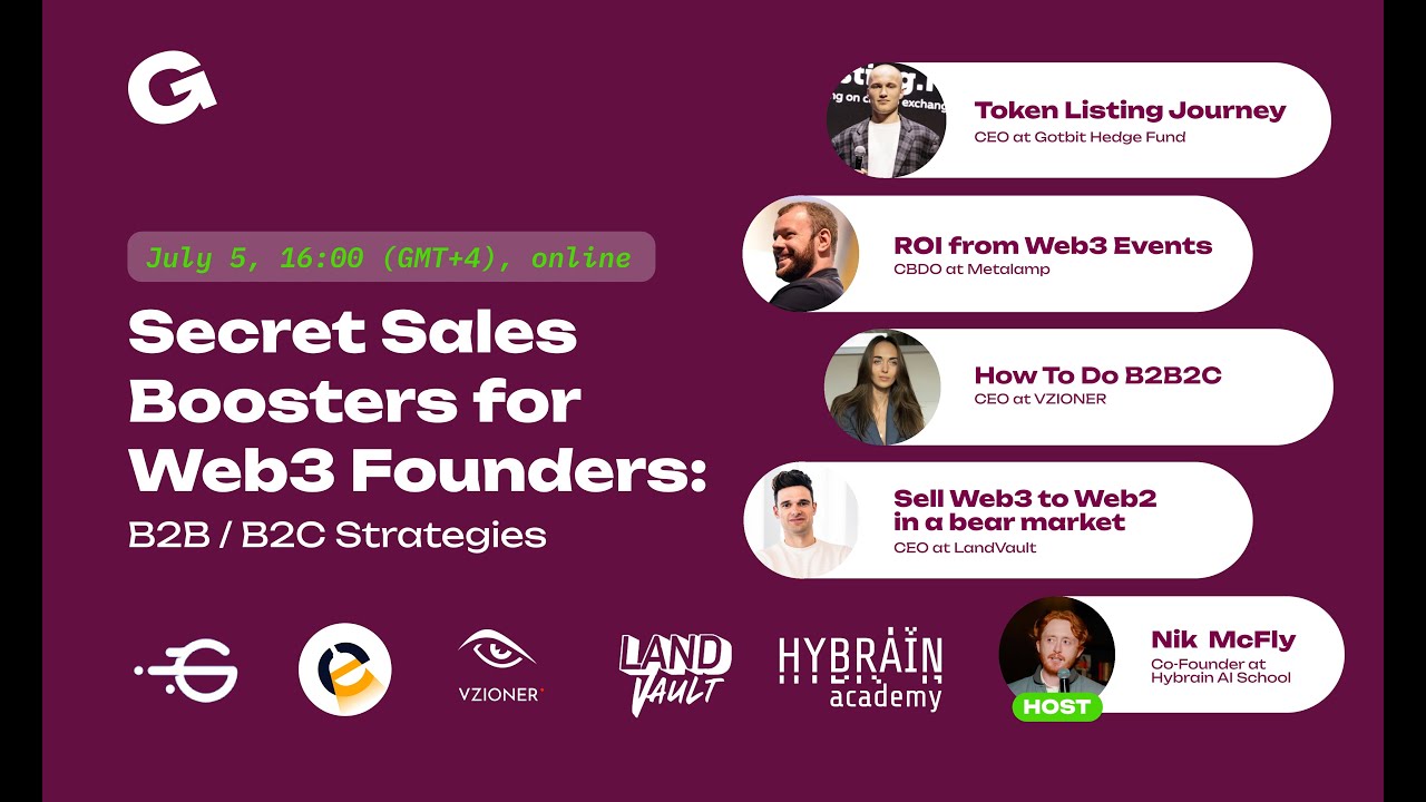 Secret Sales Boosters for Web3 Founders: B2C/B2B Strategies