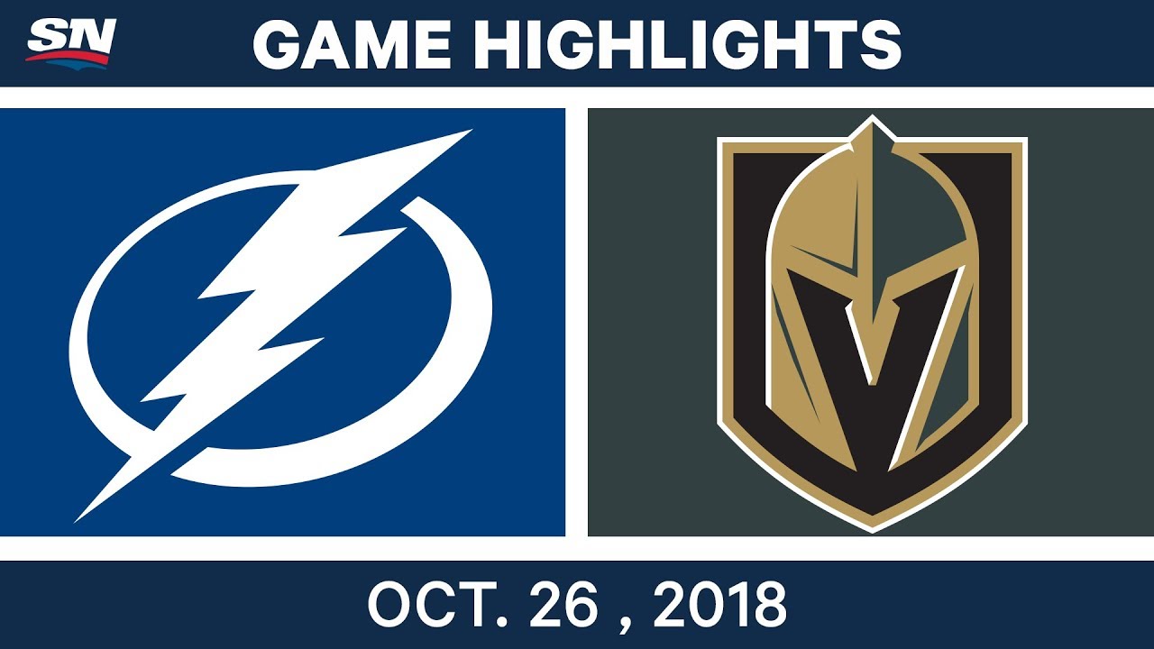 NHL Highlights | Lightning vs. Golden Knights - Oct. 26, 2018