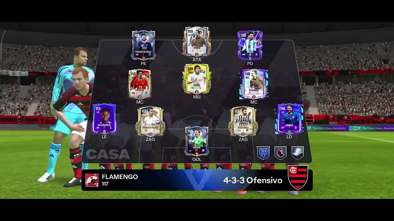 Um contra um no FC mobile 