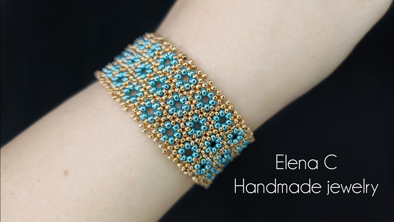 Ажурный Браслет из бисера Красивые Украшения своими руками Beautiful Beads Bracelet HandMade Jewelry
