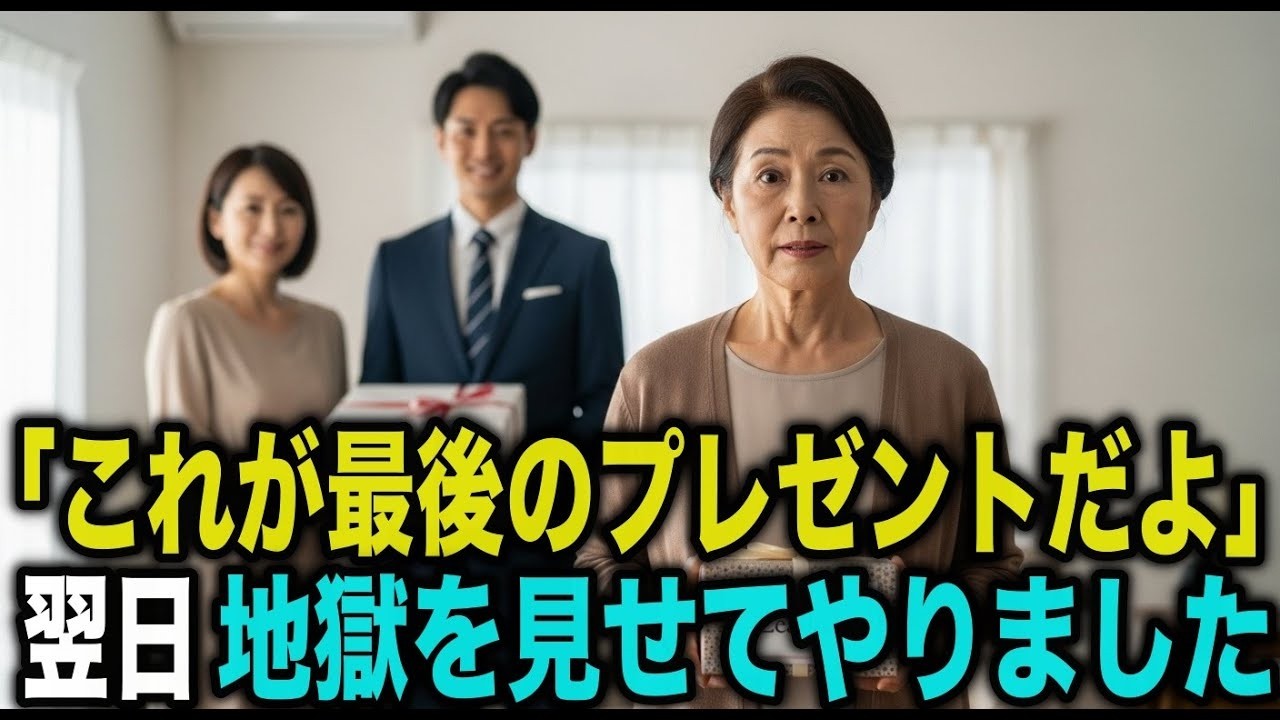 「これは最後のプレゼントです」──敬老の日に“絶縁”を告げられた母は、翌朝“通知一通”で黙らせた