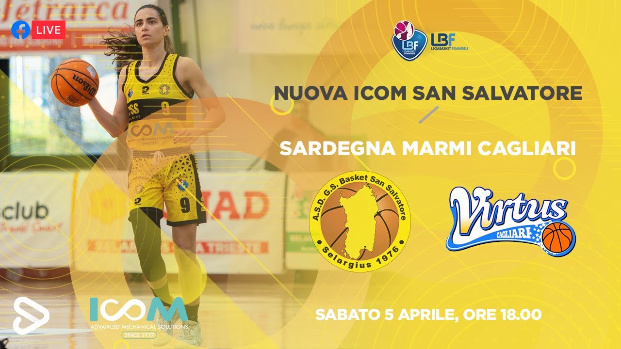 BASKET A2F | NUOVA ICOM SAN SALVATORE 🆚 SARDEGNA MARMI CAGLIARI