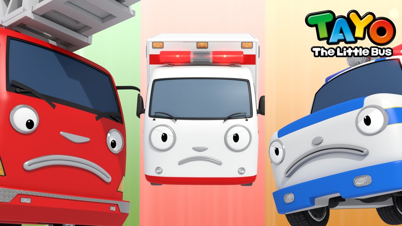 Police Car Team🚔 911 Rescue Center l Tayo Rescue Team Song l Rescue Truck l Safety Song for Kids