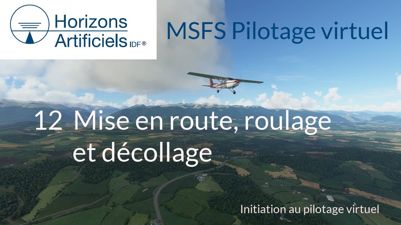 Le Cessna 152 MSFS pour débutant, avec un instructeur de vol virtuel. 12 Décollage