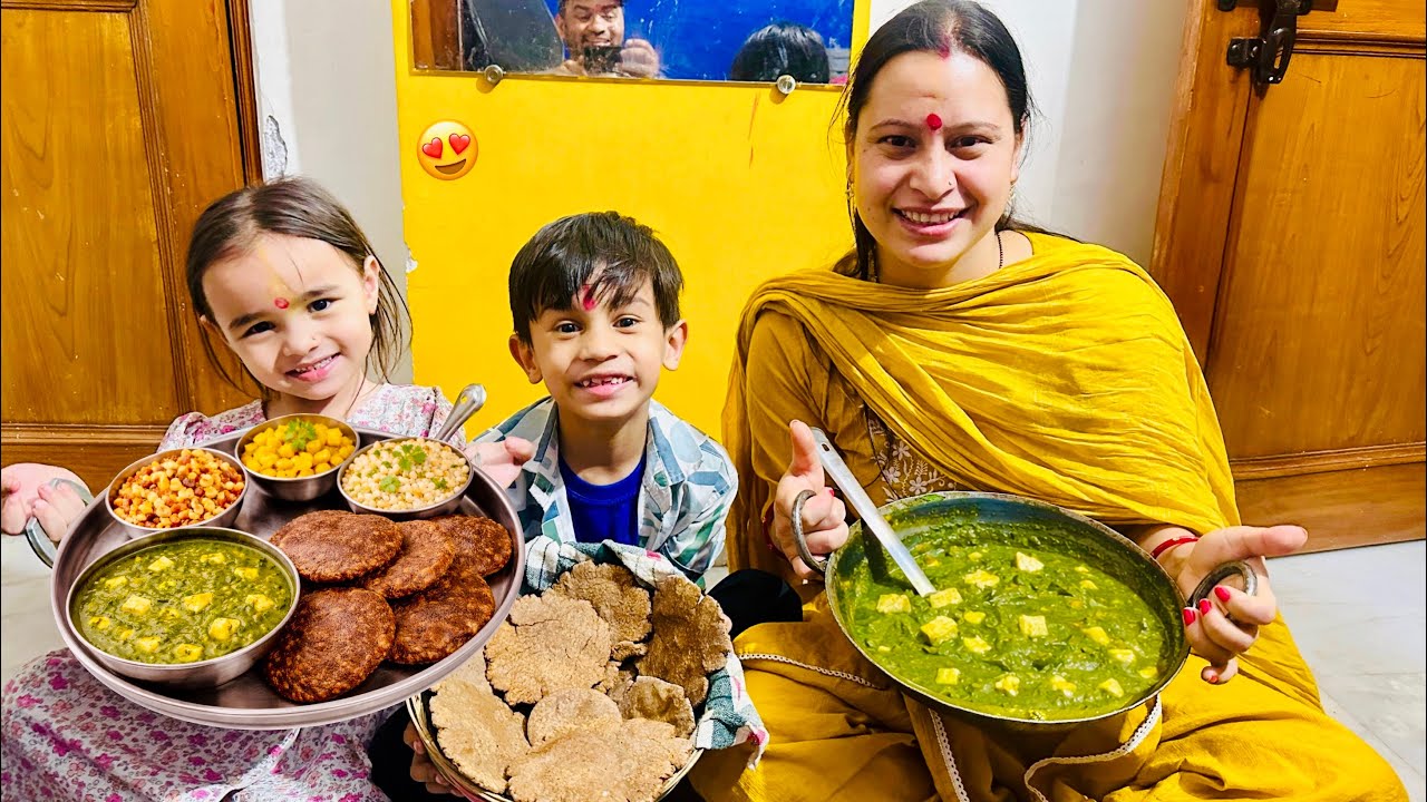 Mummy Ne Navratri Ki Thali Banaai 😍 First Time Vrat Liya 