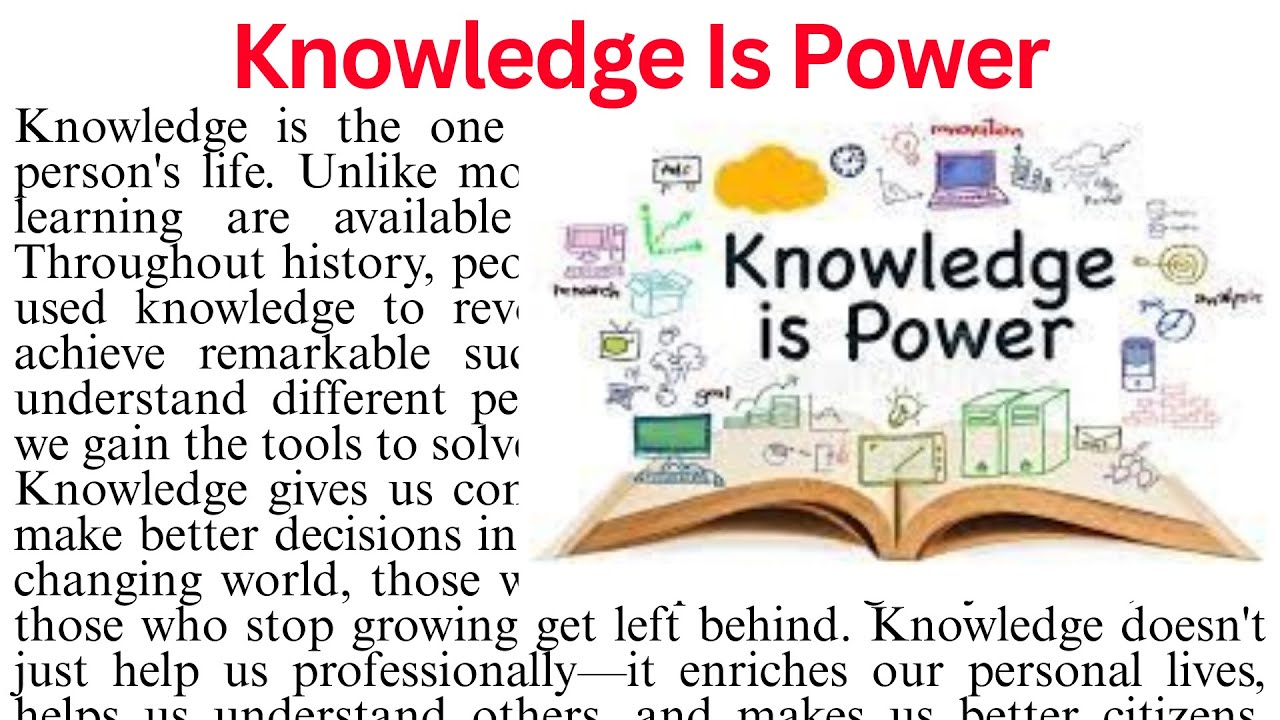 Knowledge is Power | Comprehension Passage | English Reading | Motivational Article | Story English
