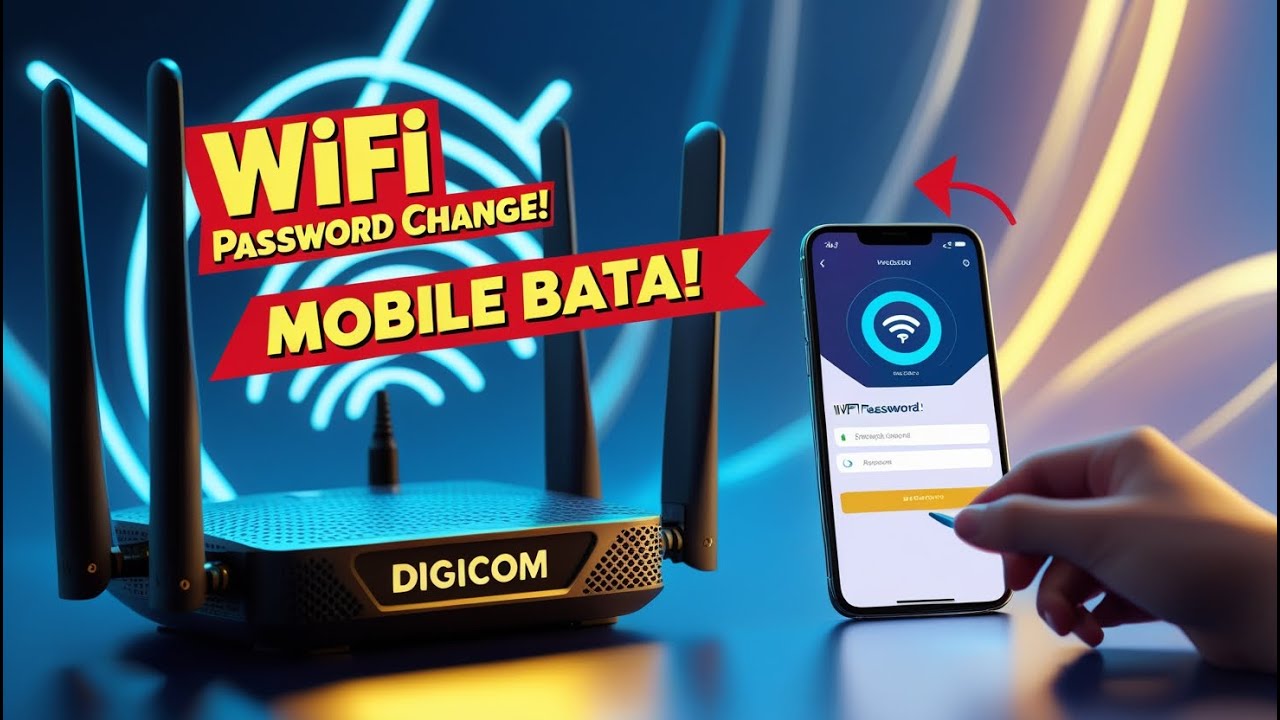 digicom router password change|digicom router|how to change wifi password |  password change mobile