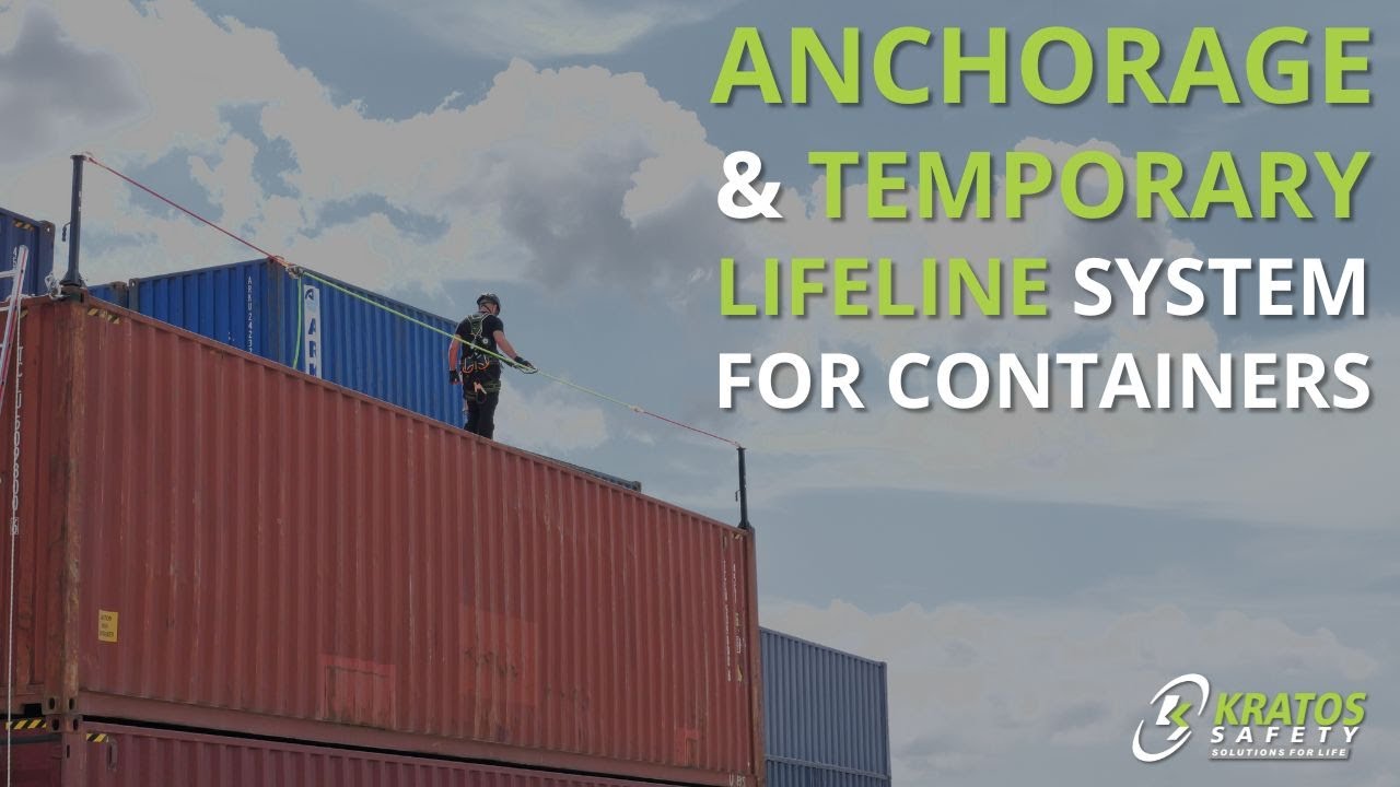 Anchorage & Temporary Lifeline system for containers - CONTE POST & POST LINE by KRATOS SAFETY