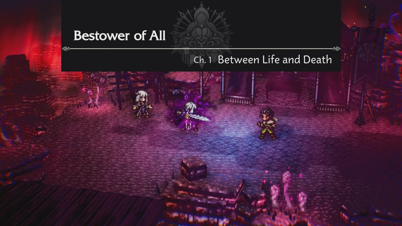 Octopath Traveler 0 playthrough Part 77 Bestower of All CH.1 Boss Fallen Mahrez