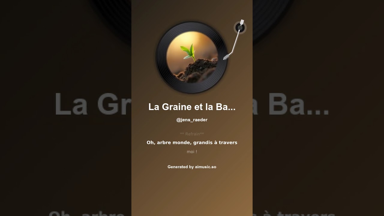 La Graine et la Balance Der Samen und die Waage