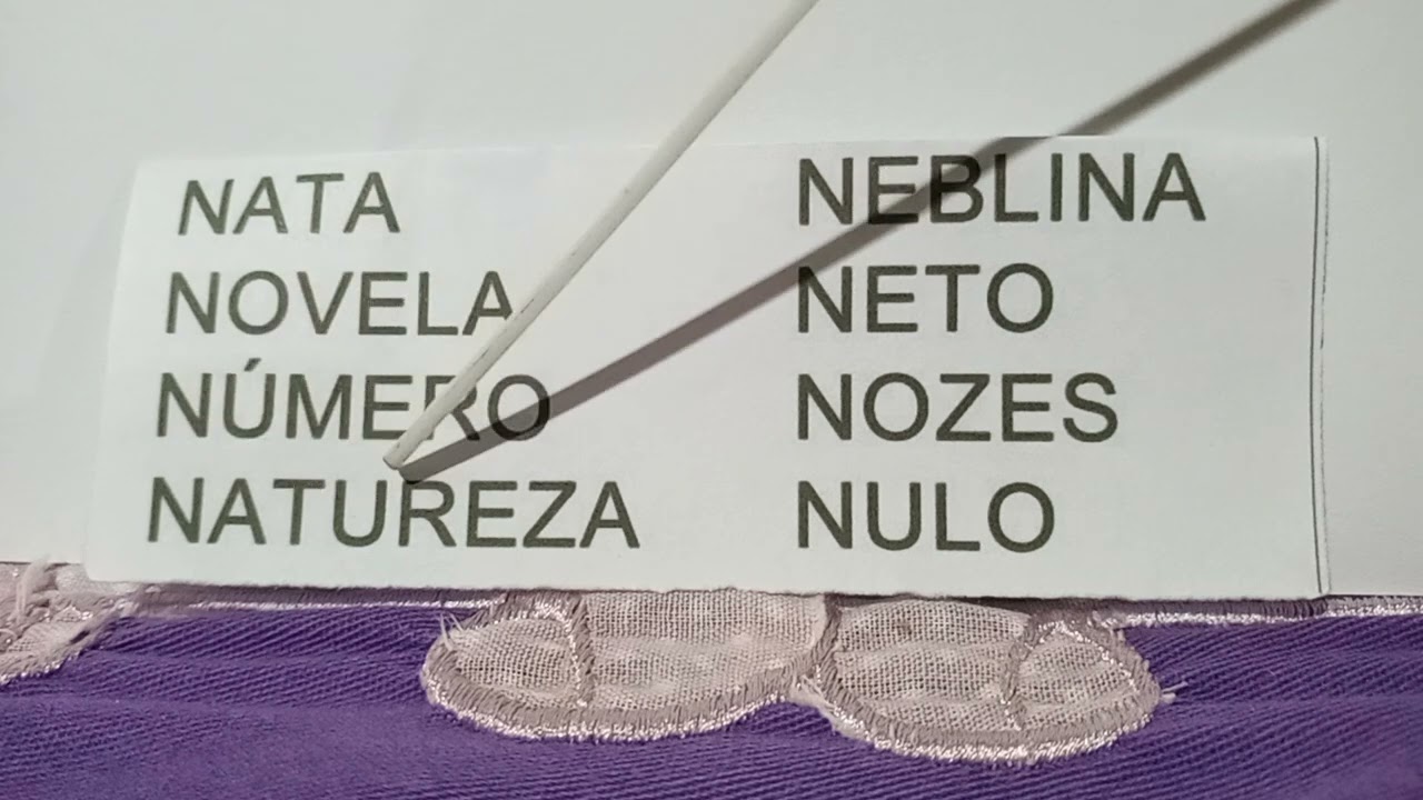 COMO LER PALAVRAS COM INICIAL N DE FORMA FÁCIL...