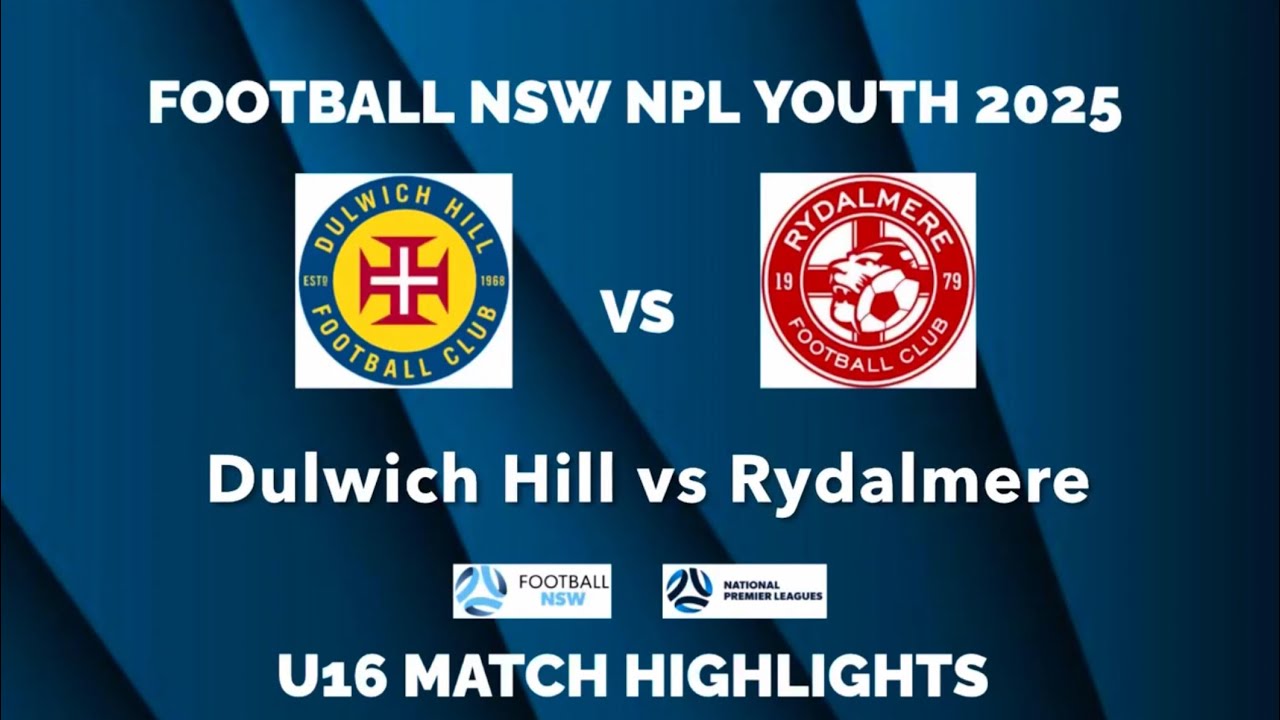 U16 NPL2 2025 R20: Dulwich Hill v Rydalmere Football Highlights #football #highlights
