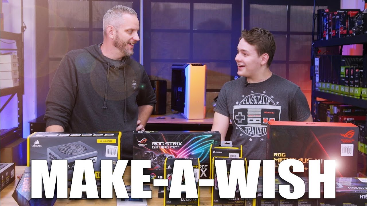 We made his wish come true! Gaming PC Shopping Spree!