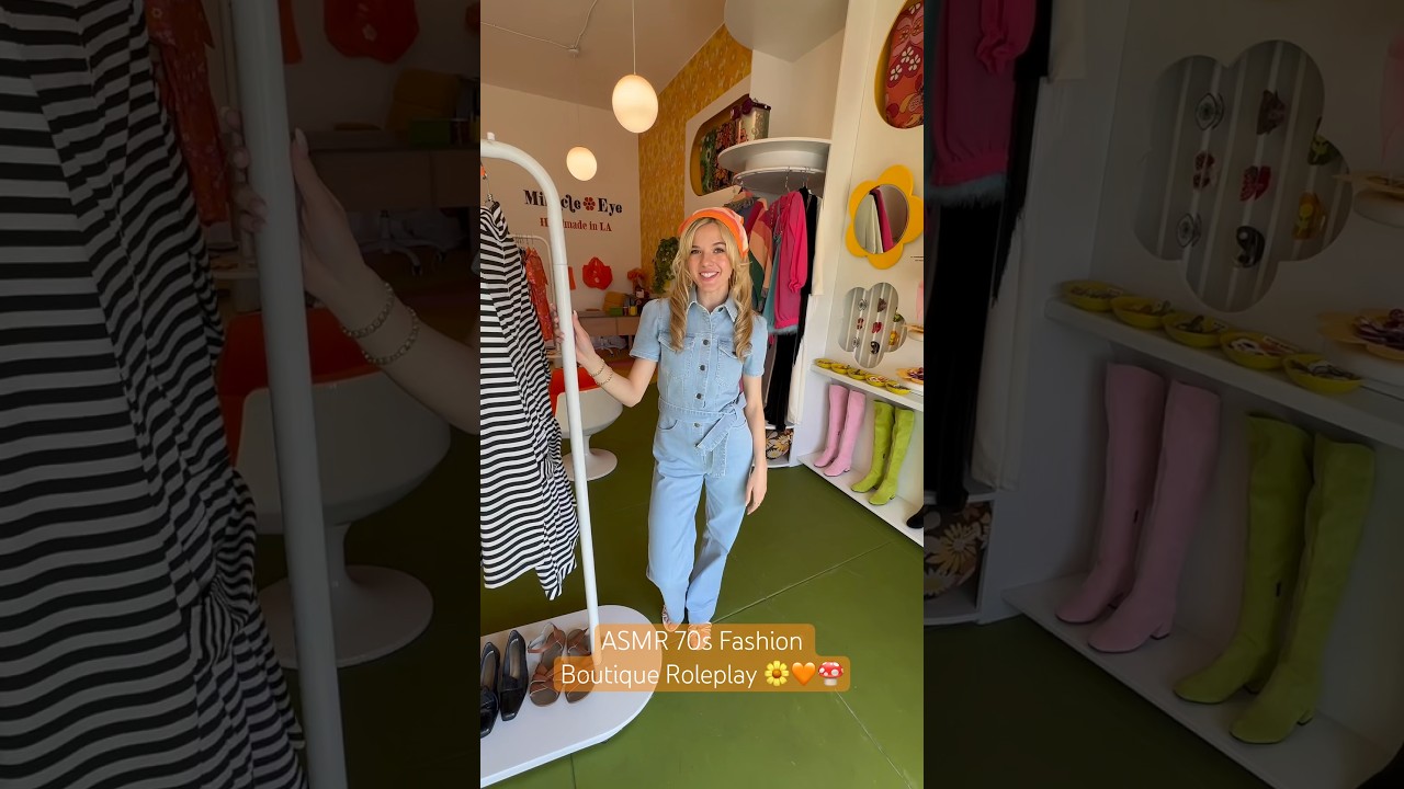 ASMR 70s Fashion Boutique Roleplay 🌼🧡🍄