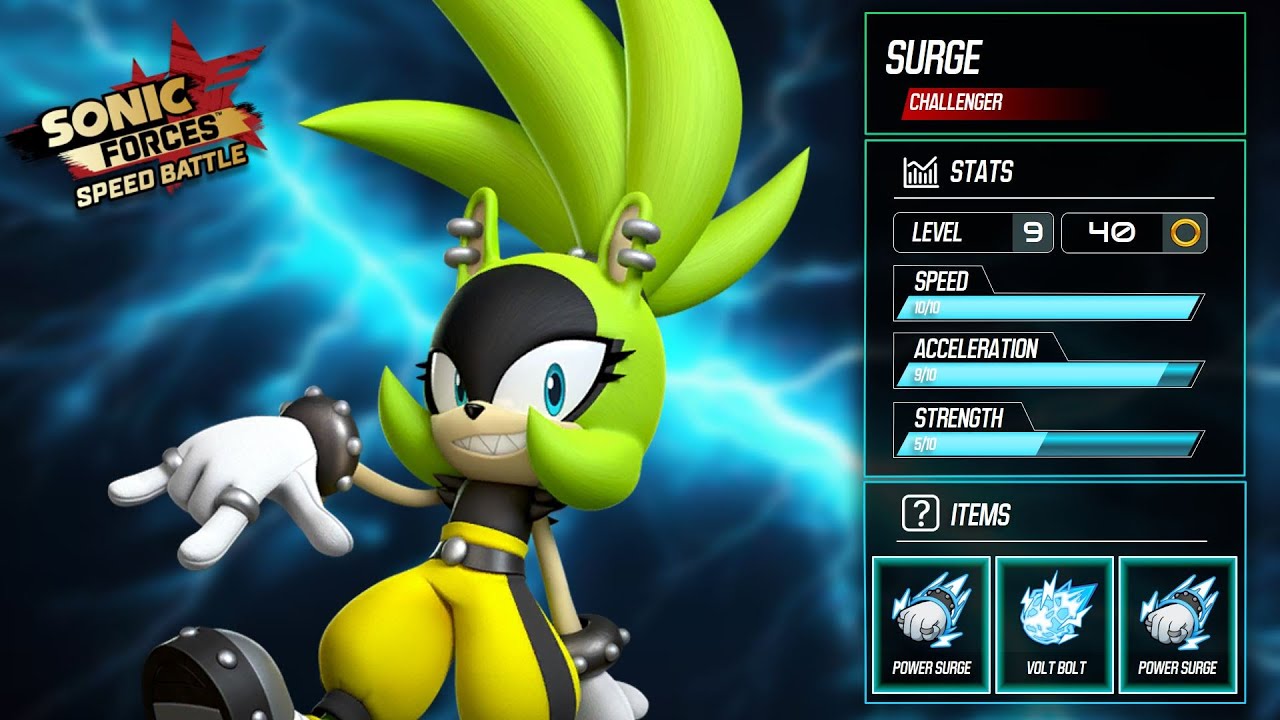 Surge the Tenrec | Sonic Forces : Speed Battle