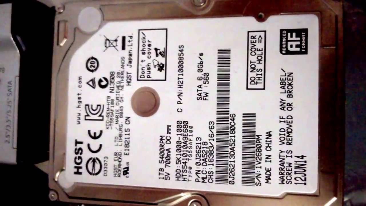 Неисправность  - Щелчки жесткого диска HGST - звуковое определение неисправности