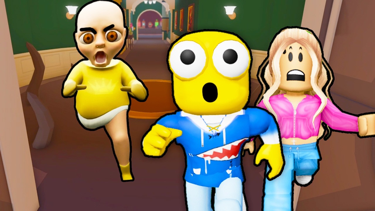 J'AI ADOPT&Eacute; LE GROS B&Eacute;B&Eacute; EN JAUNE (Baby In Yellow Roblox)