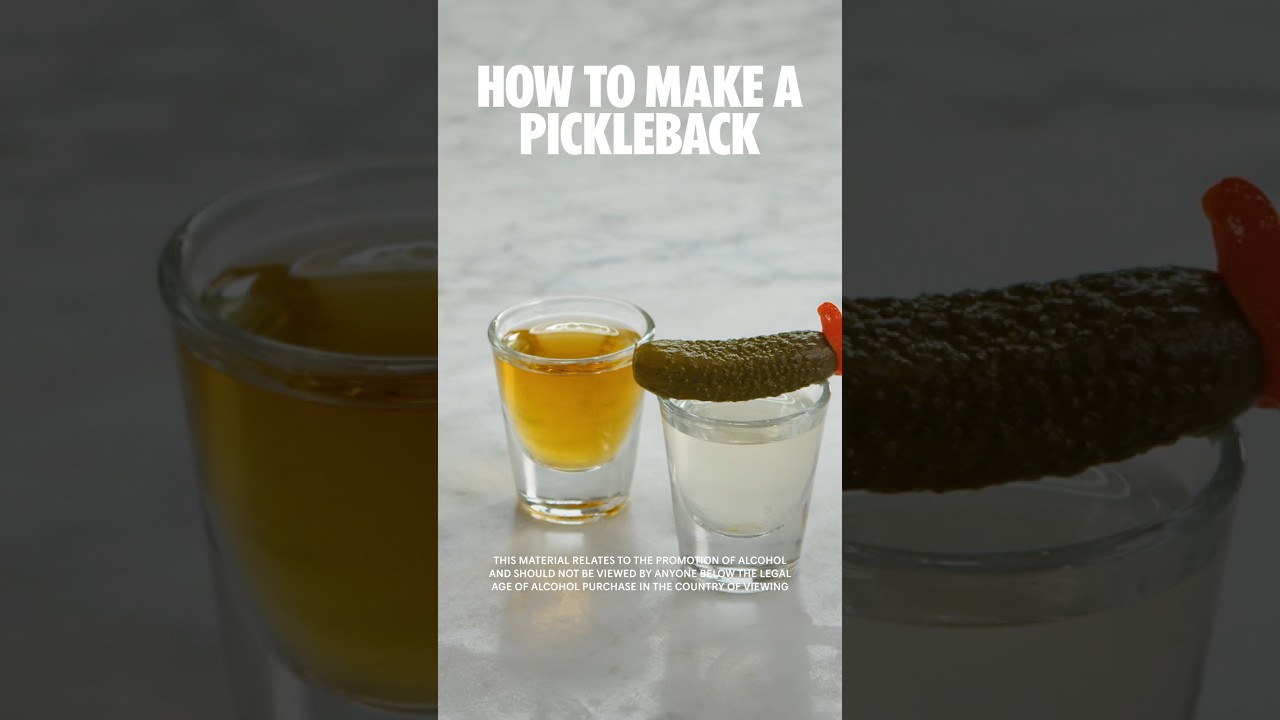 How to Make a Pickleback Shot #pickleback #shots #whiskey