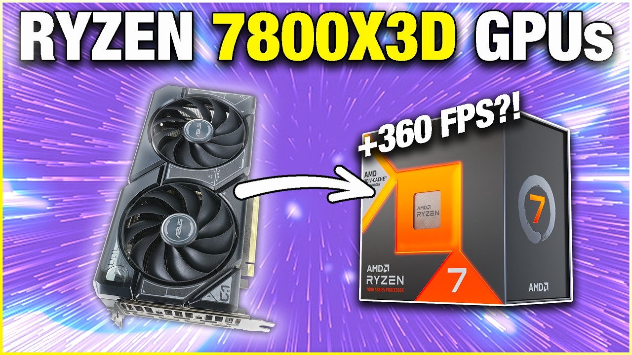 Оптимальная комбинация графических процессоров Ryzen 7800X3D 🛑 1080p, 1440p и 4K