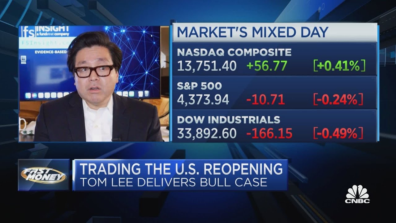 Tom Lee: Market low likely locked in for year's first half