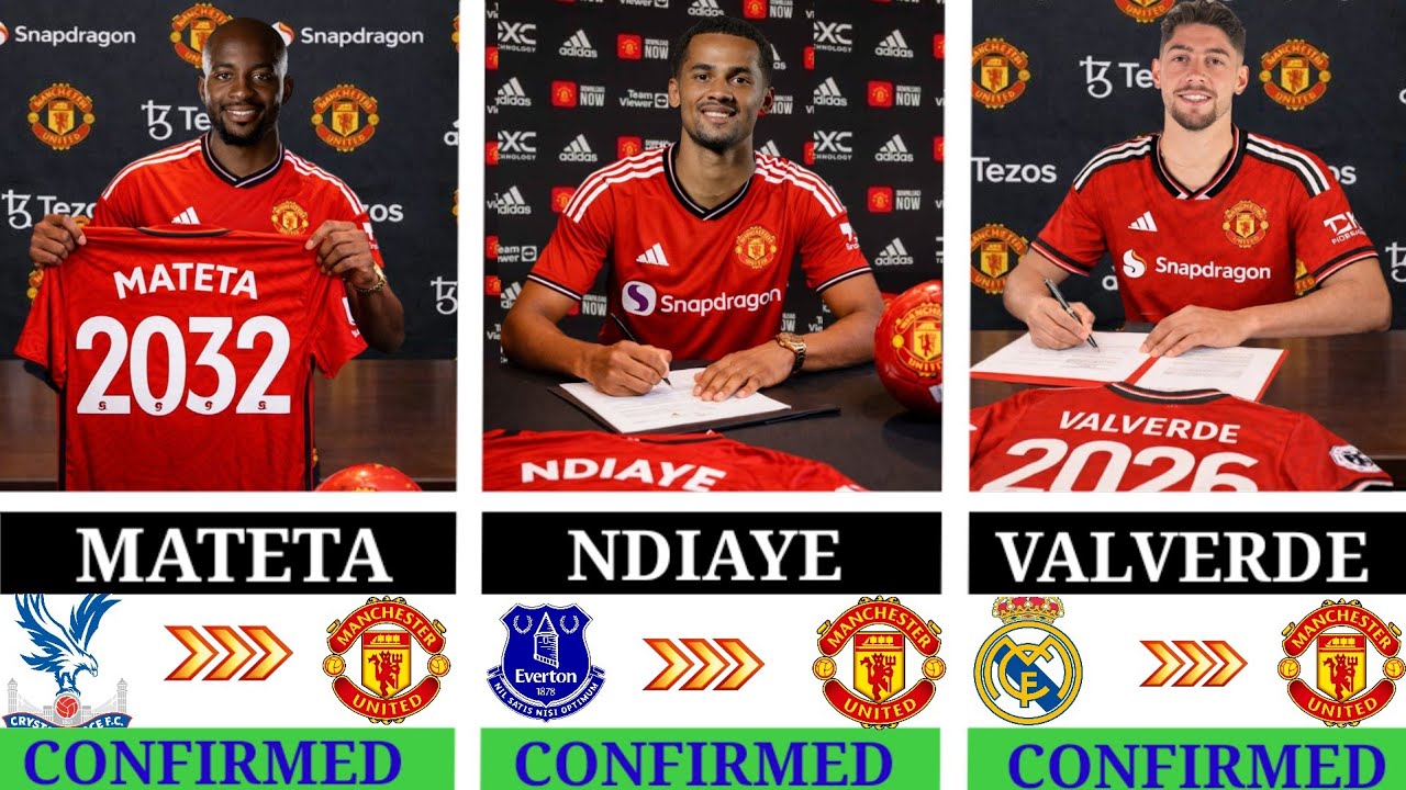 🚨 ALL MANCHESTER UNITED CONFIRMED TRANSFERS – JANUARY 2026 🤯 | Mateta • Valverde • Ndiaye • Neves✅