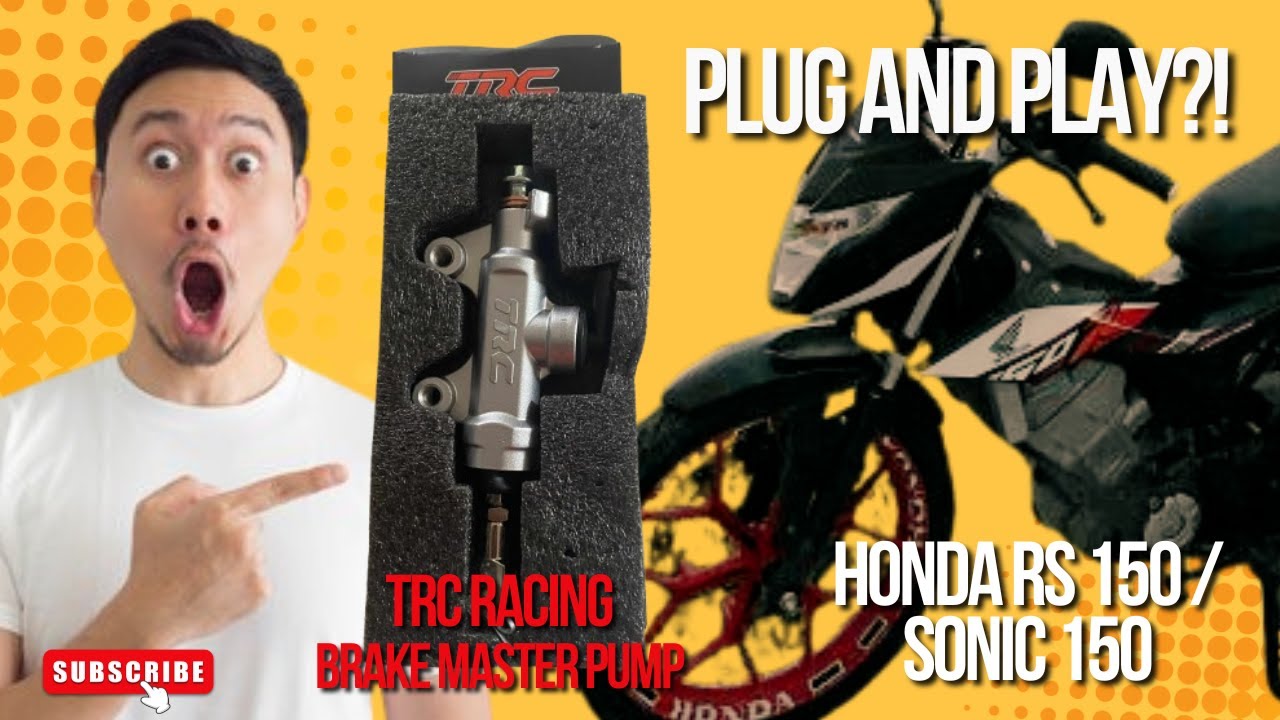 TRC RACING BRAKE MASTER PUMP Installed on Honda RS150 | BETTER STOPPING POWER!