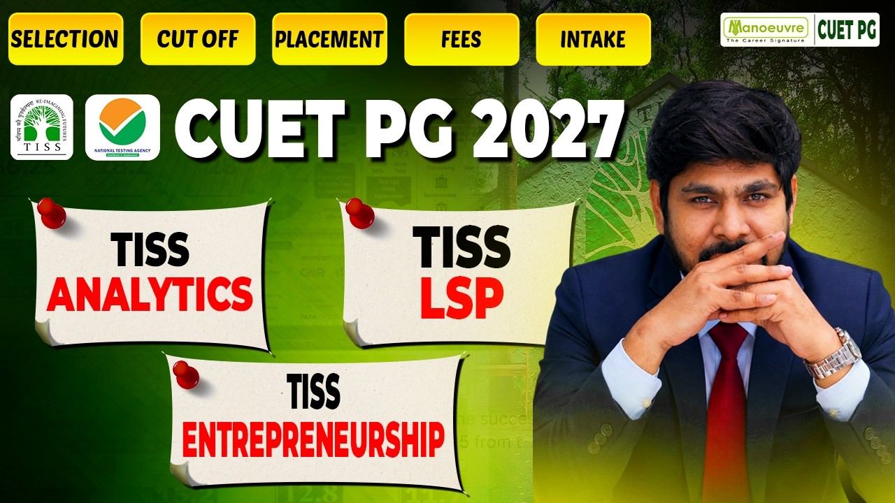TISS CUET PG 2027 Complete Guide ⚡ Analytics | LSP | Entrepreneurship | Fees | Cutoff | Placements