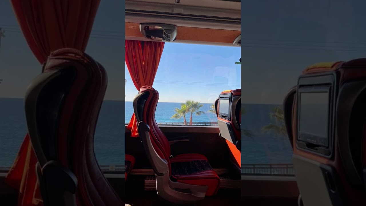 #travelvibes #busride #windowseat #oceanview #roadtrip #travelreels #passengerview