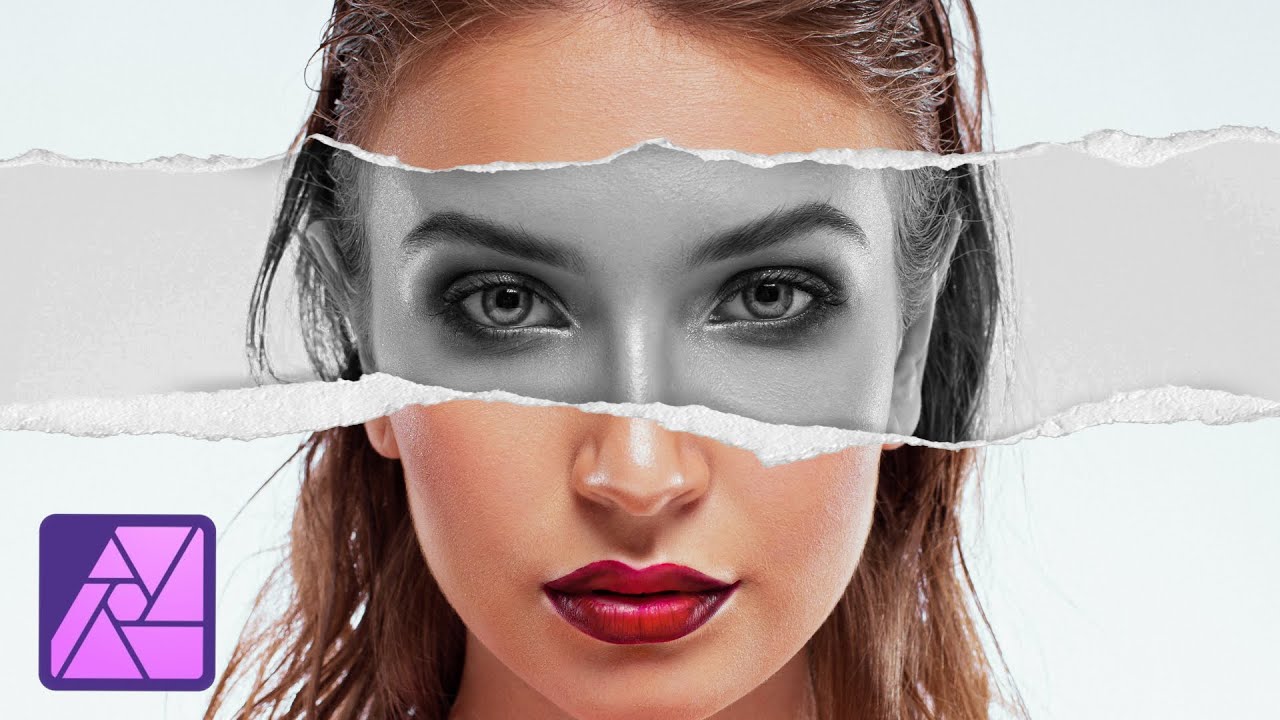 TORN PAPER EFFECT - Affinity Photo Tutorial