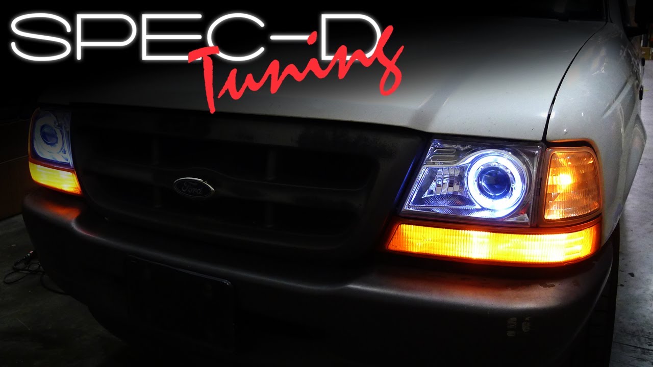 ВИДЕО ПО УСТАНОВКЕ SPECDTUNING: ПРОЕКЦИОННЫЕ ФАРЫ FORD RANGER 1998-2000