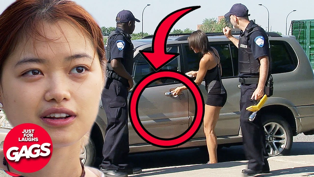 The Police Checked Her Car... | Just For Laughs Gags